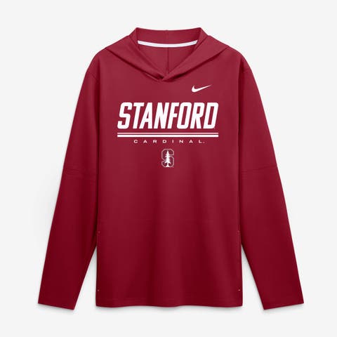 Men's Nike Cardinal Stanford Cardinal 2026 Sideline Lightweight Long Sleeve Hooded Dri-FIT Top