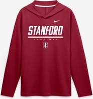 Nike Men's Nike Cardinal Stanford Cardinal 2026 Sideline Lightweight Long Sleeve Hooded Dri-FIT Top