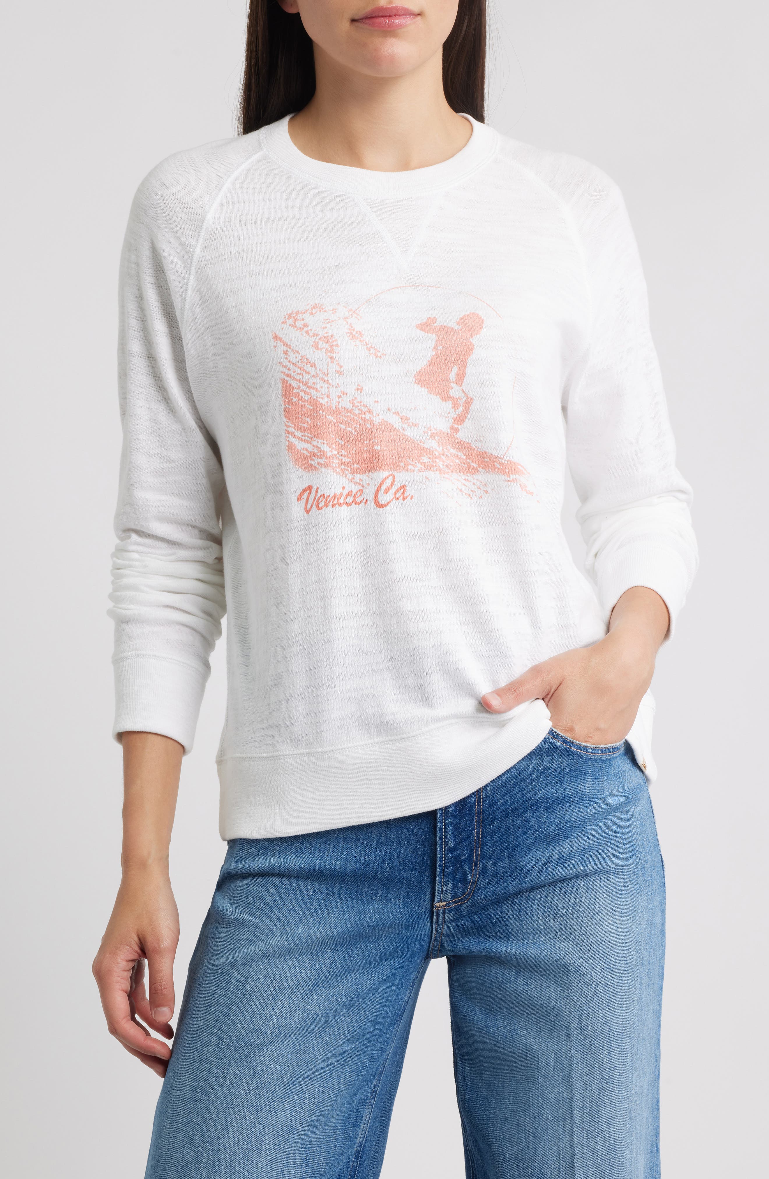 Faherty Venice Sunwashed Slub Organic Cotton Graphic T-Shirt