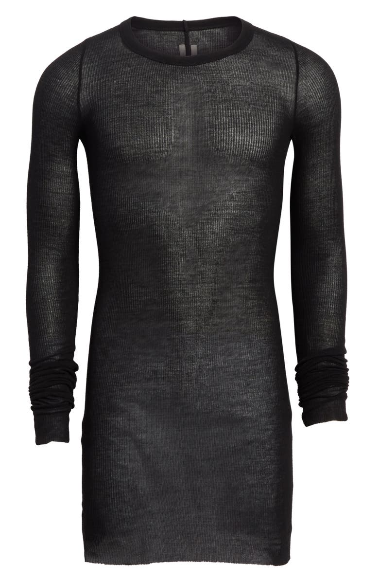 Rick Owens Ribbed T-Shirt, Alternate, color, 