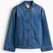 H&M Knot-button Denim Jacket