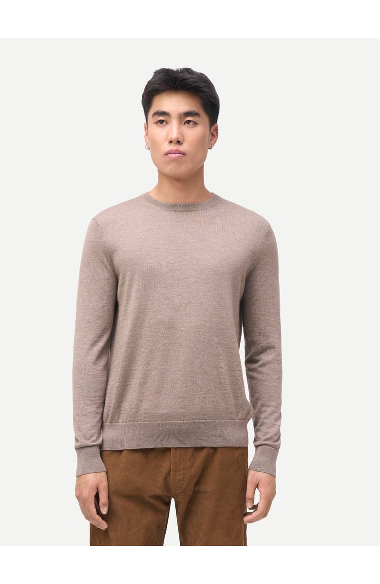 Gobi Cashmere Cashmere Silk C-Neck Sweater, Alternate, color, Timber Wolf