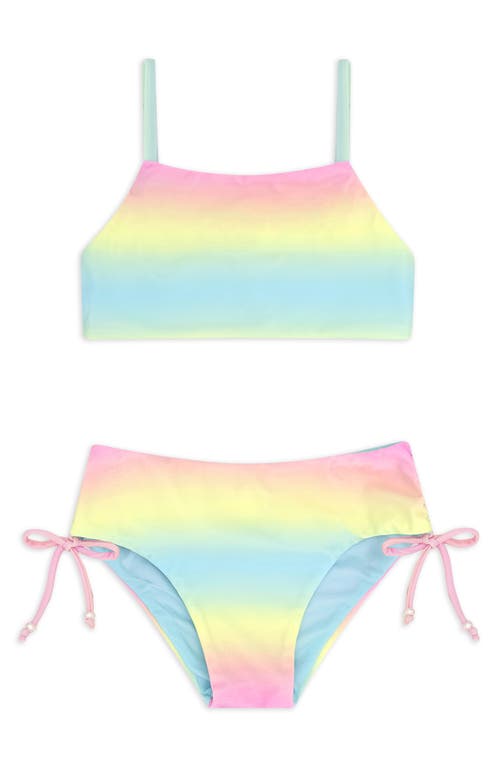 Feather 4 Arrow Kids' Strands Upf 50+ Two-piece Swimsuit In Multi