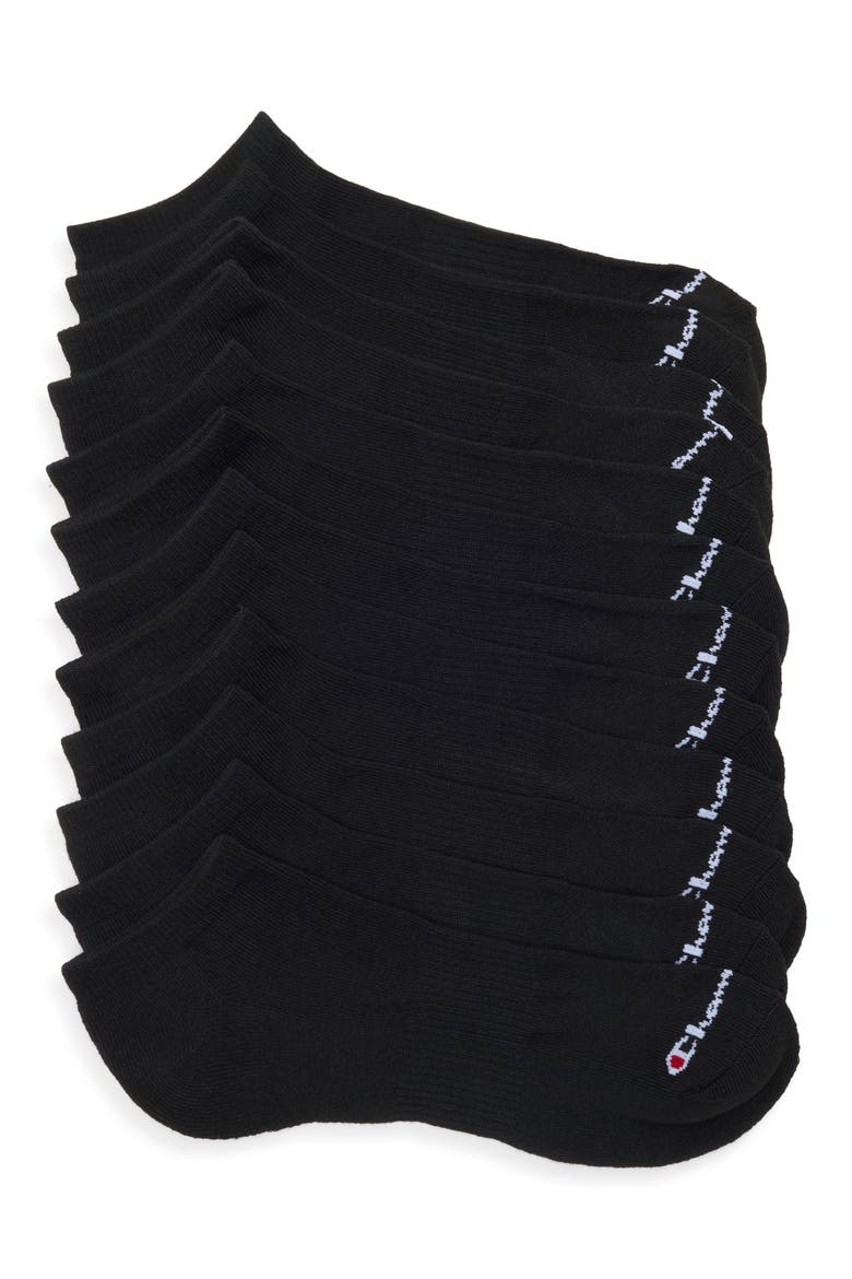 6-Pack Ankle Socks, Main, color, BLACK