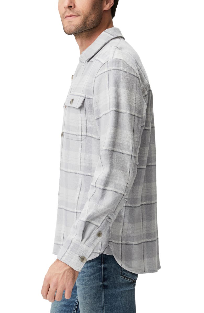 PAIGE Wilbur Plaid Flannel Button-Up Overshirt, Alternate, color,
