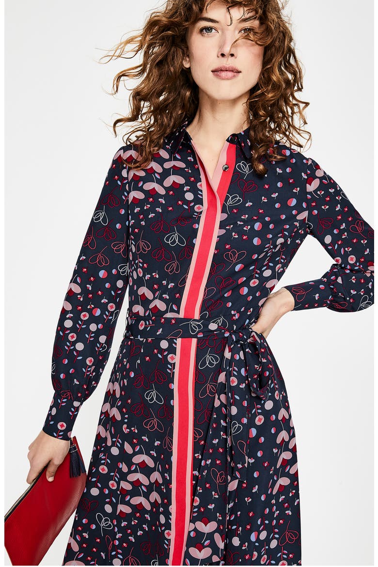 Pippa Shirtdress, Alternate, color, NAVY MEADOW