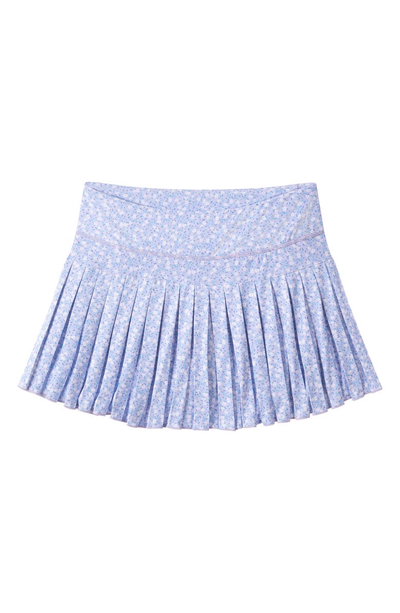 Andy & Evan Kids' Floral Pleated Skort, Main, color, Purple Multi