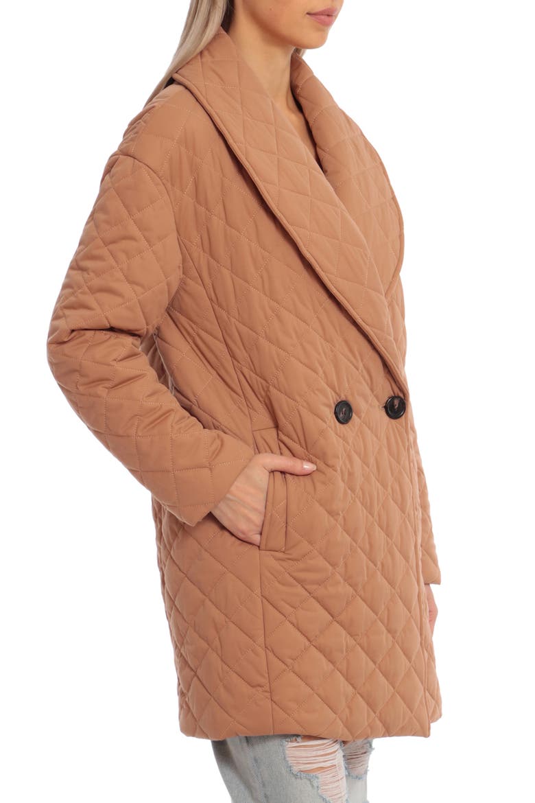 Quilted Coat, Alternate, color, TAN