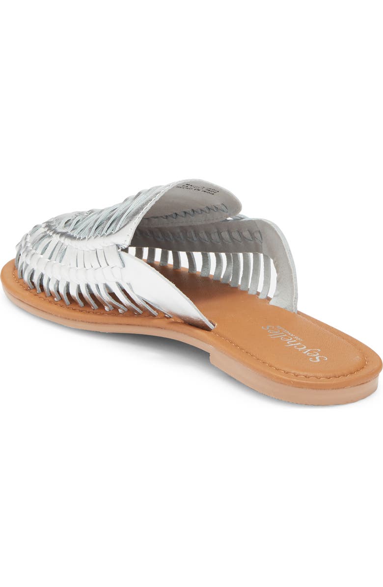 Seychelles Little Italy Woven Mule, Alternate, color, Silver
