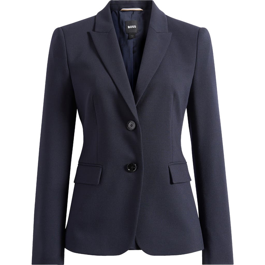 Hugo Boss Boss Juleah Blazer In Dark Blue