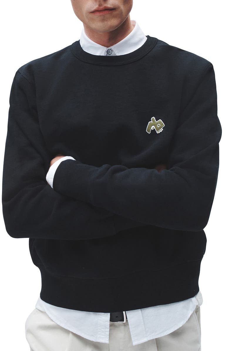 rag & bone Monster Crewneck Sweatshirt, Alternate, color, 