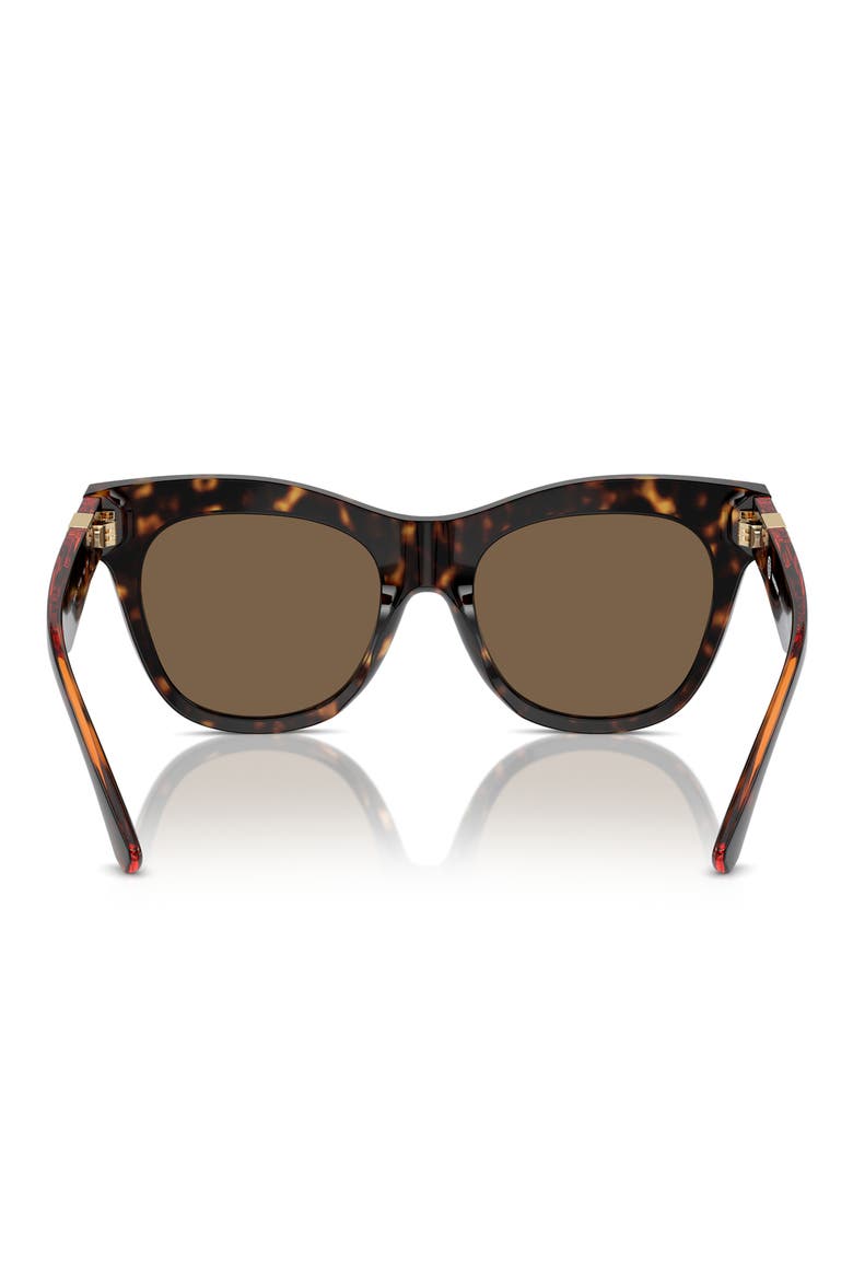 54mm Square Sunglasses, Alternate, color, DK HAVANA