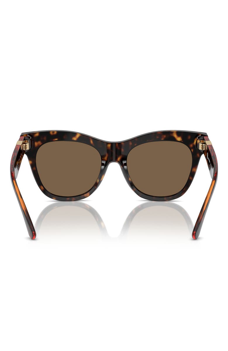 Burberry 54mm Square Sunglasses, Alternate, color, Dk Havana