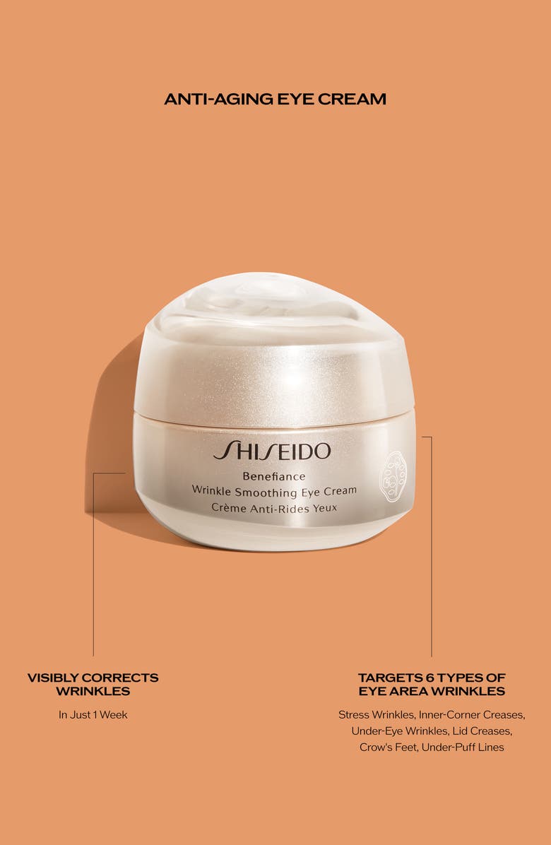 Shiseido Benefiance Wrinkle Smoothing Eye Cream, Alternate, color,