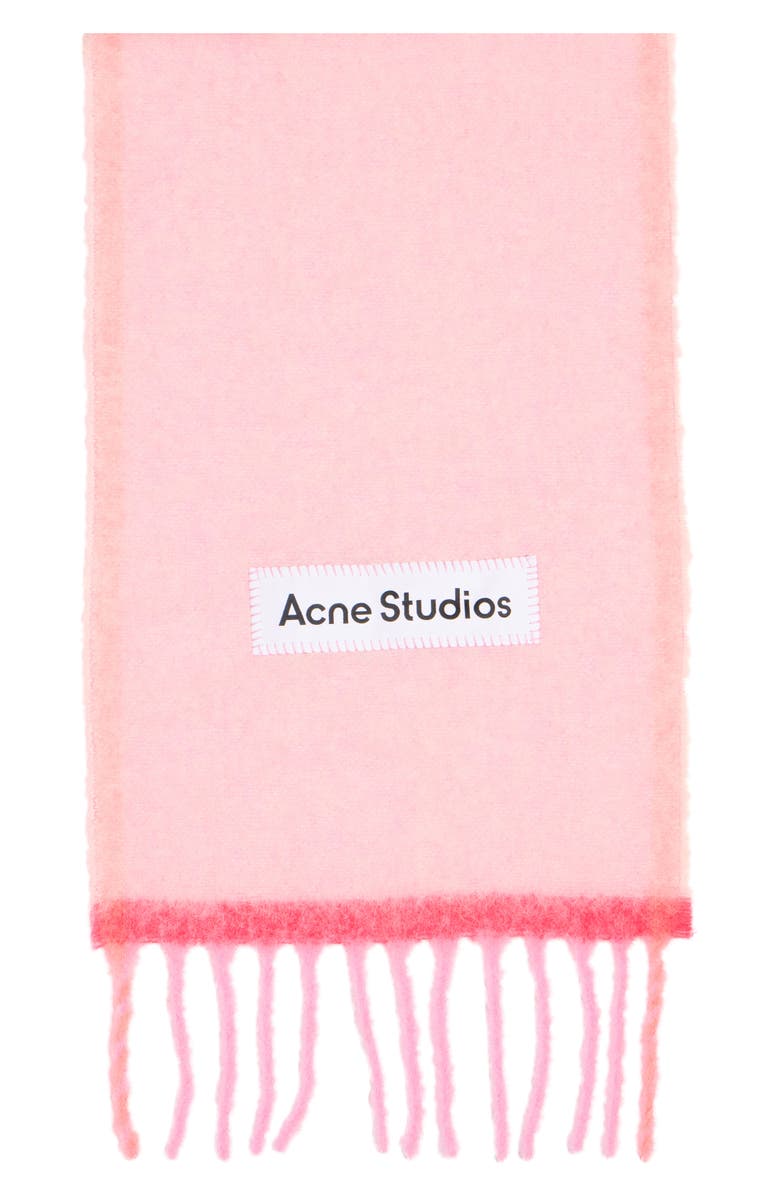 Acne Studios Valley Fringe Scarf, Alternate, color, Pink