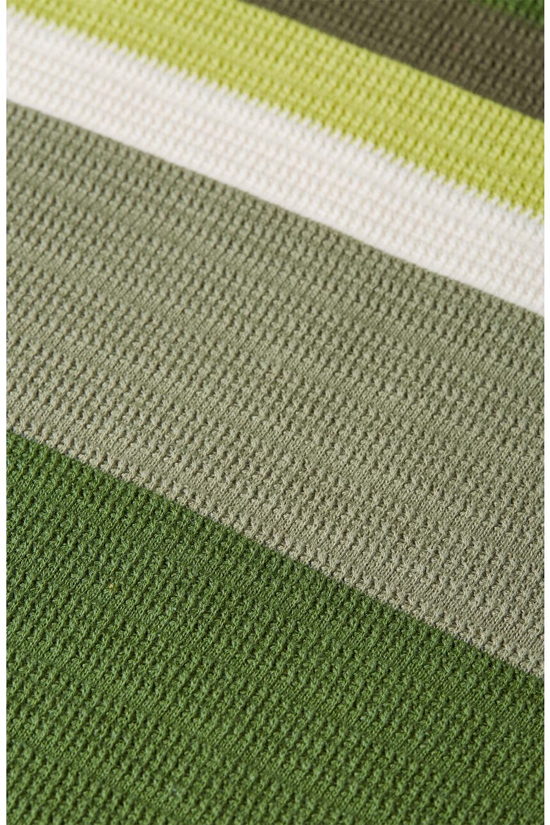 Stripe Textured Polo, Alternate, color, GARDEN GREEN STRIPE
