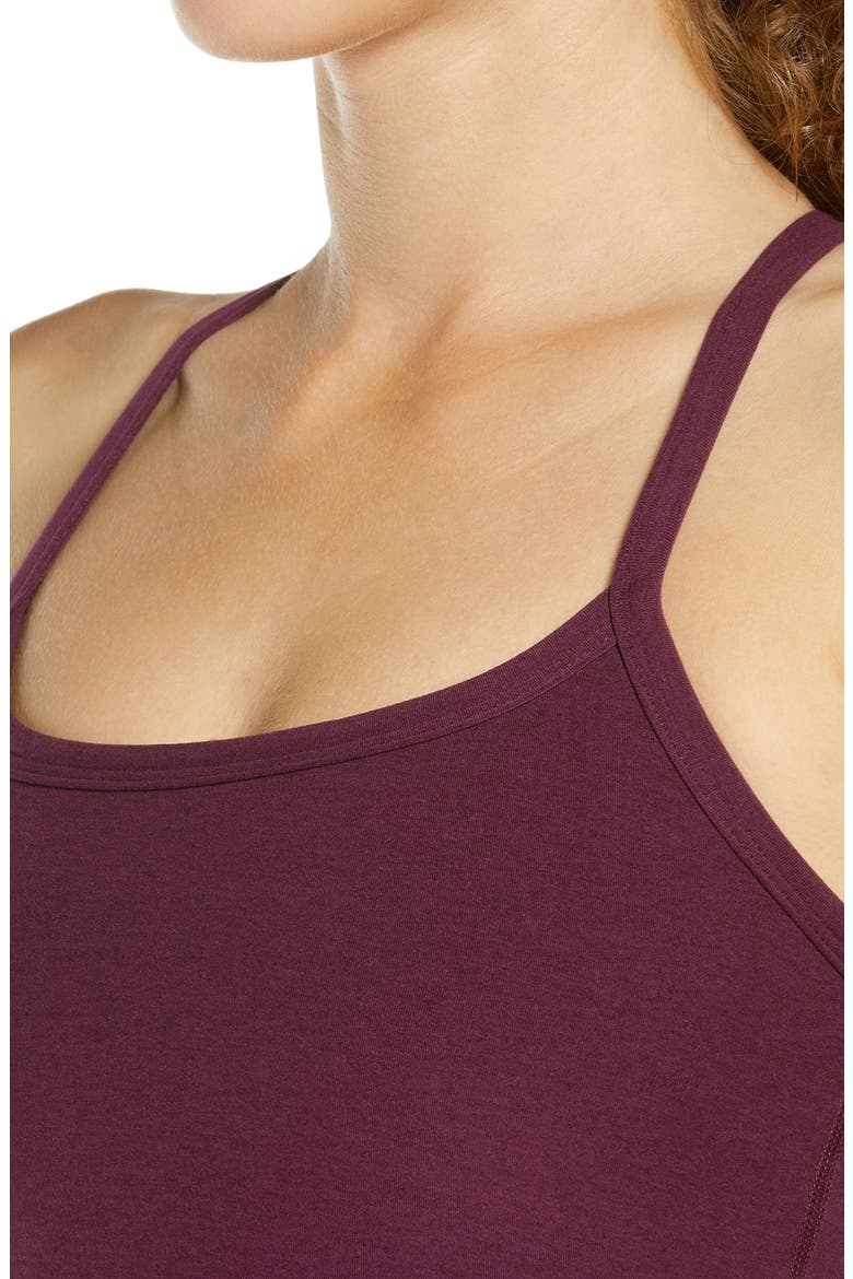 Space Dye Slim Racerback Crop Tank, Alternate, color, FIG HEATHER