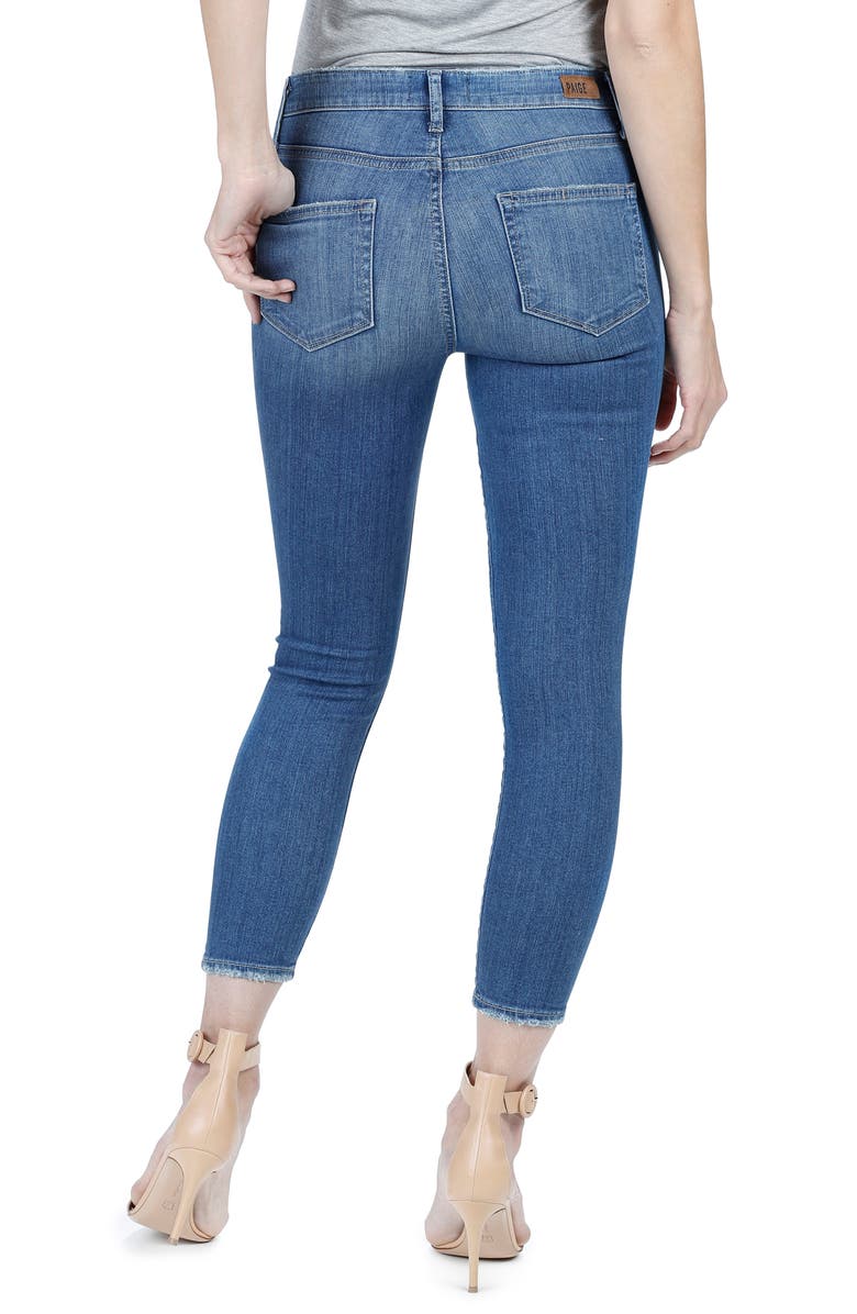 PAIGE Hoxton High Waist Crop Ultra Skinny Jeans, Alternate, color, Evelina