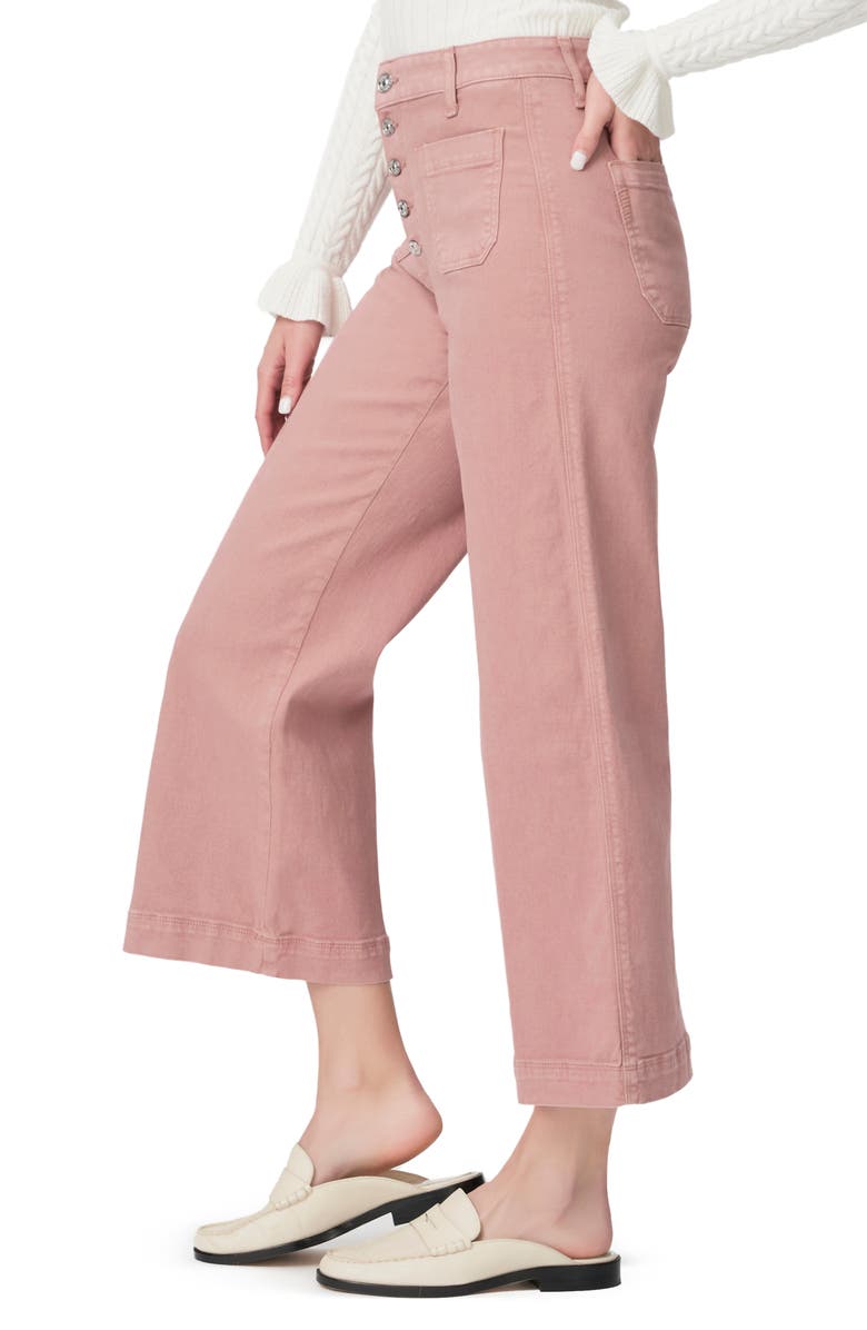 PAIGE Anessa High Waist Ankle Wide Leg Jeans, Alternate, color, 