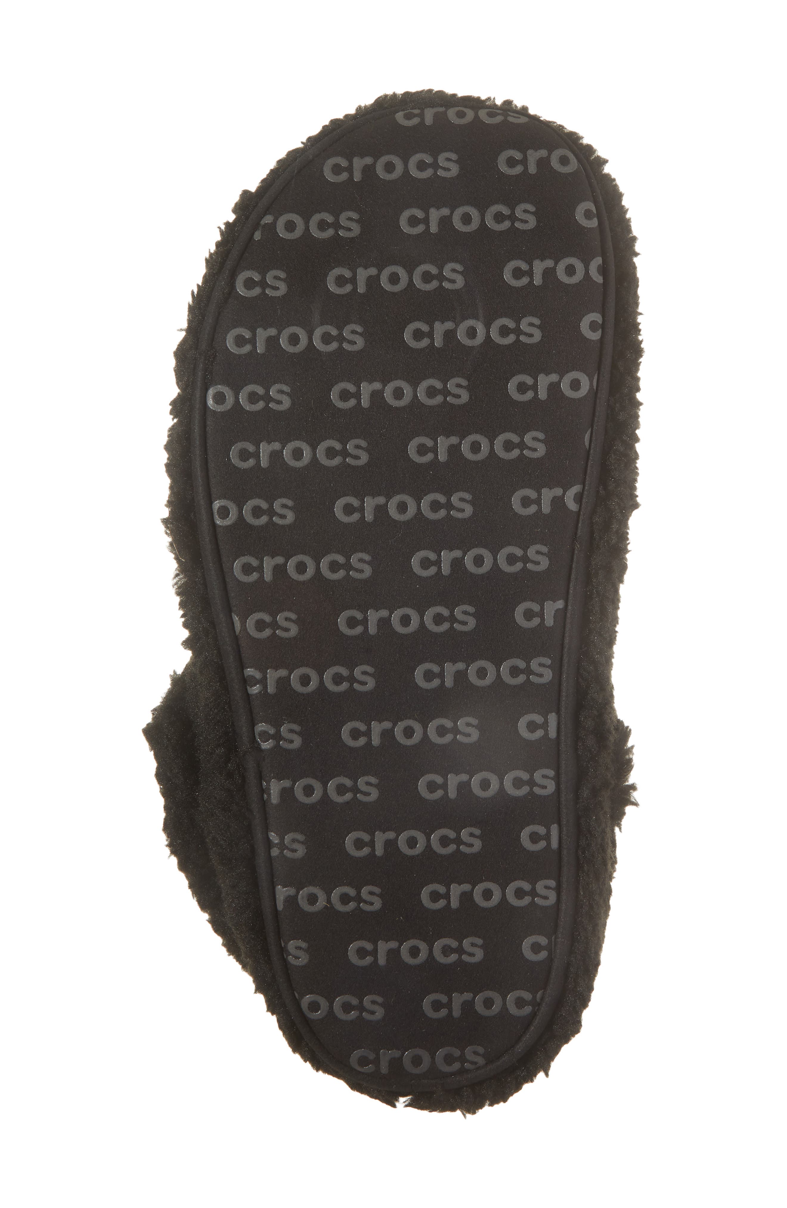 Classic Cozy Faux Fur Penguin Slipper, Alternate, color, BLACK