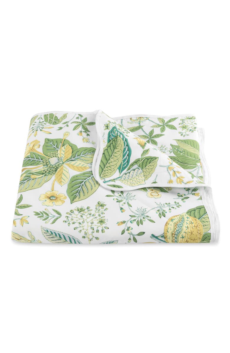 Matouk Pomegranate Duvet Cover, Main, color, Citrus