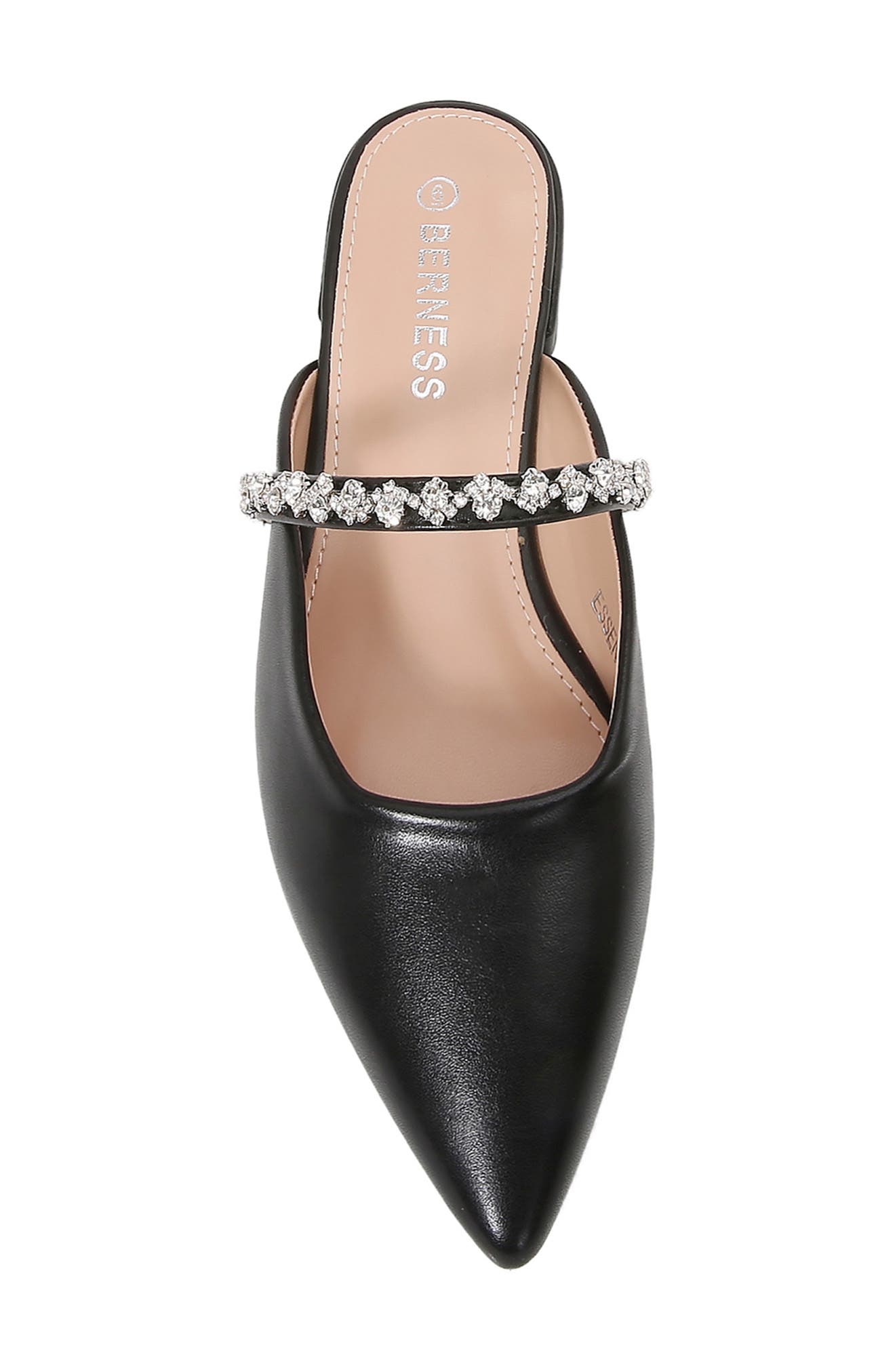 BERNESS Essence Rhinestone Pointed Toe Mule, Alternate, color, 