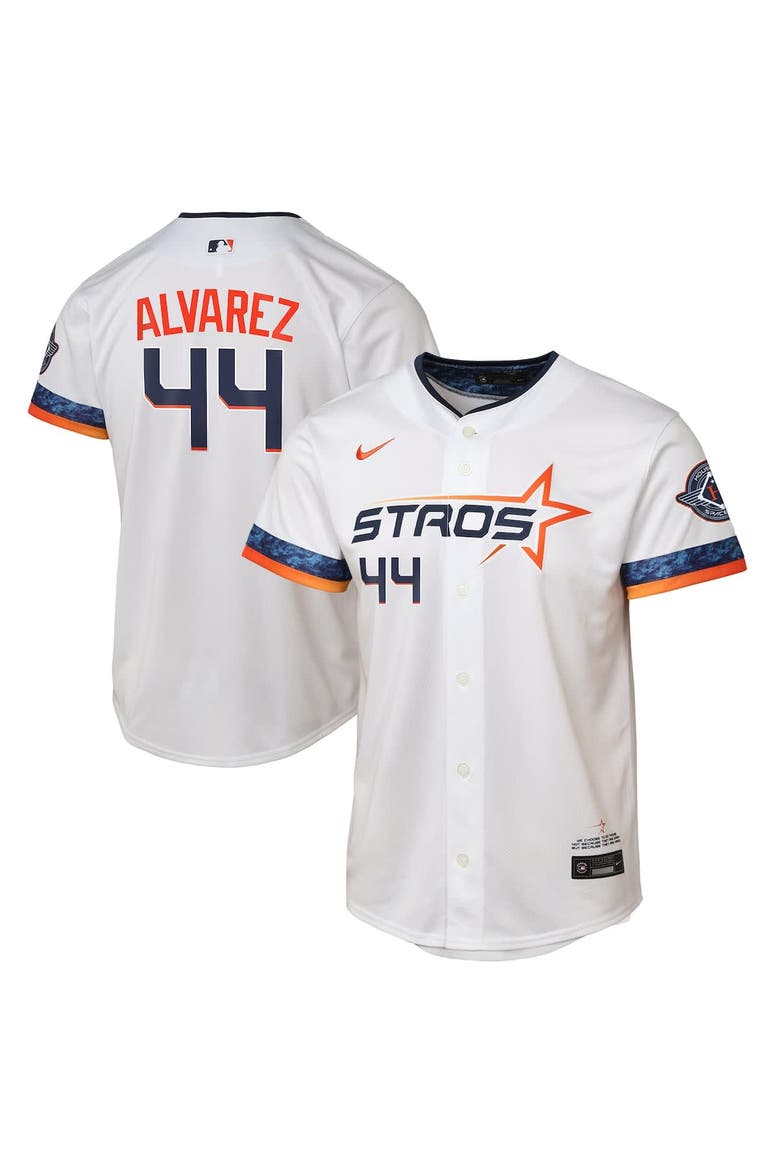 Youth Nike Yordan Alvarez White Houston Astros 2025 City Connect Limited Player Jersey, Alternate, color, White