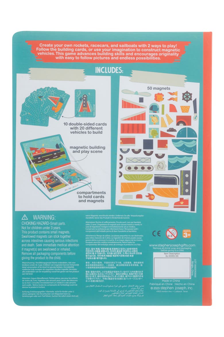 Transportation Magnetic Activity Set, Alternate, color, BLUE