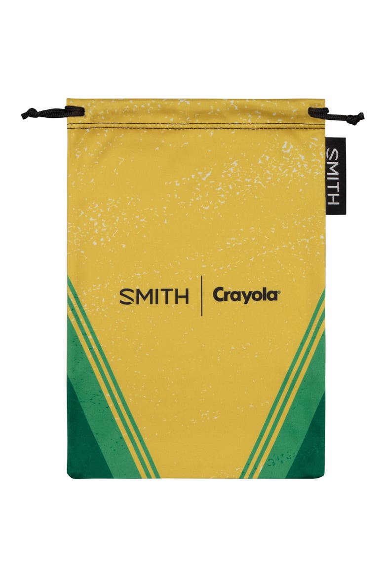 Gambler 164mm Youth Fit Snow Goggles, Alternate, color, CRAYOLA FOREST GREEN X SMITH