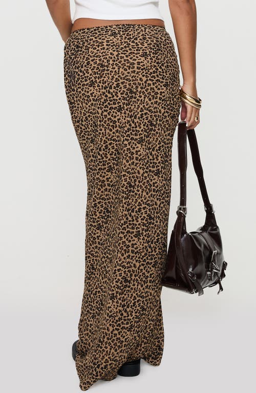Princess Polly Saffrone Leopard Print Maxi Skirt