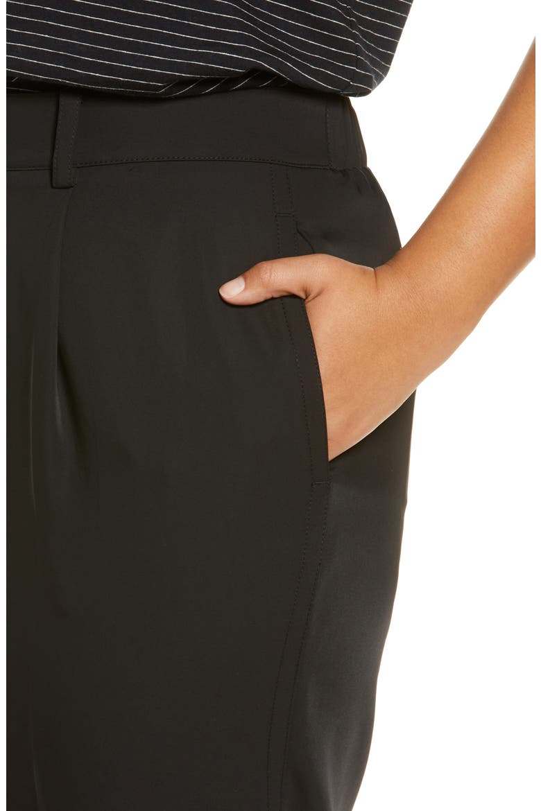 Tapered Pull-On Pants, Alternate, color, BLACK