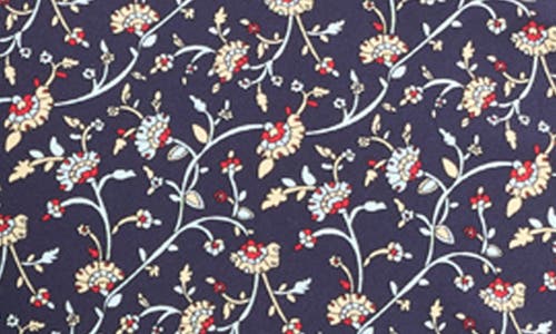 Shop Robert Graham Vargas Trim Fit Abstract Floral Knit Button-up Shirt In Navy
