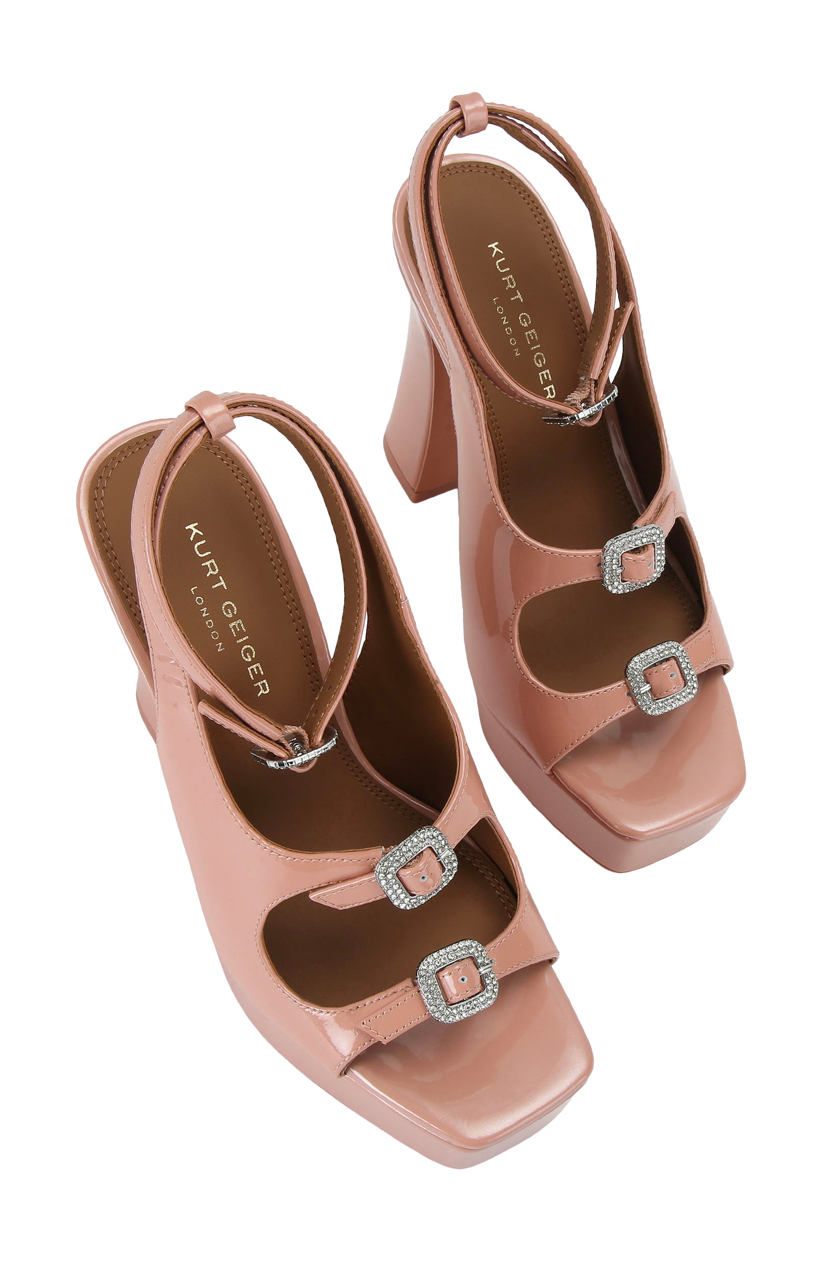 Kurt Geiger London Triple Buckle Platform Sandal, Alternate, color, 