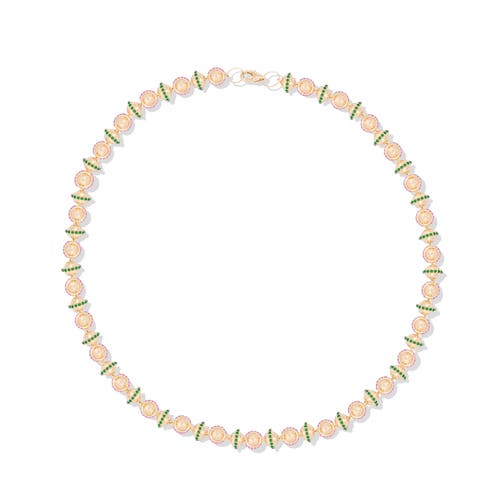 Campbell + Charlotte Revel Small Bead Necklace In Gold