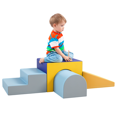 Foam Play Set for Toddlers, Easy-to-clean Soft & Safe Climbing Set