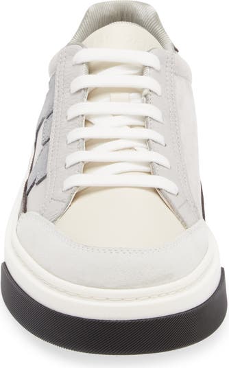 【送料&関税込】Ferragamo cassina White Leather Sneakers Women's SALVATORE FERRAGAMO Cassina Leather Low-Top Sneakers