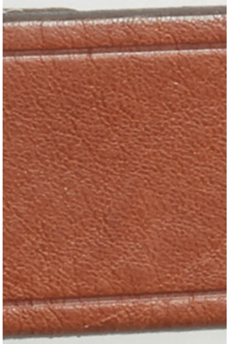 Medium Perfect Leather Belt, Alternate, color, PECAN/ GOLD