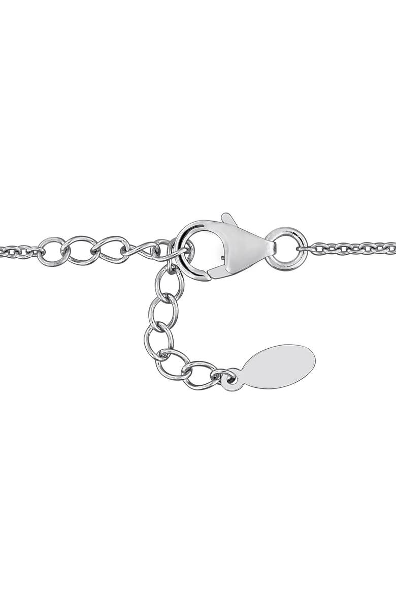 DELMAR Sterling Silver Blue Topaz Pear Drop Necklace, Alternate, color,