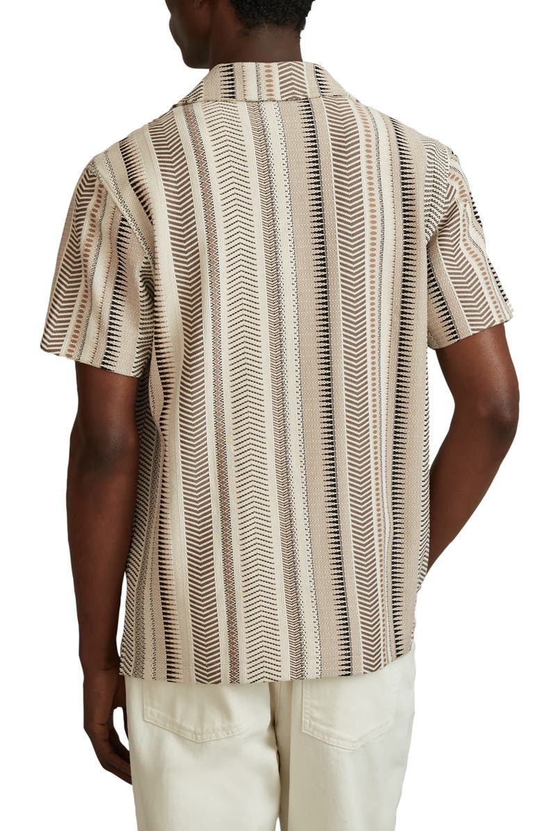 Reiss Archer Jacquard Camp Shirt, Alternate, color, 