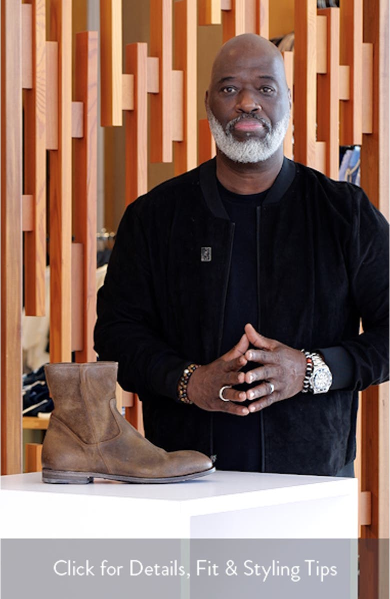 Nils Plain Toe Suede Zip Boot, sales video thumbnail