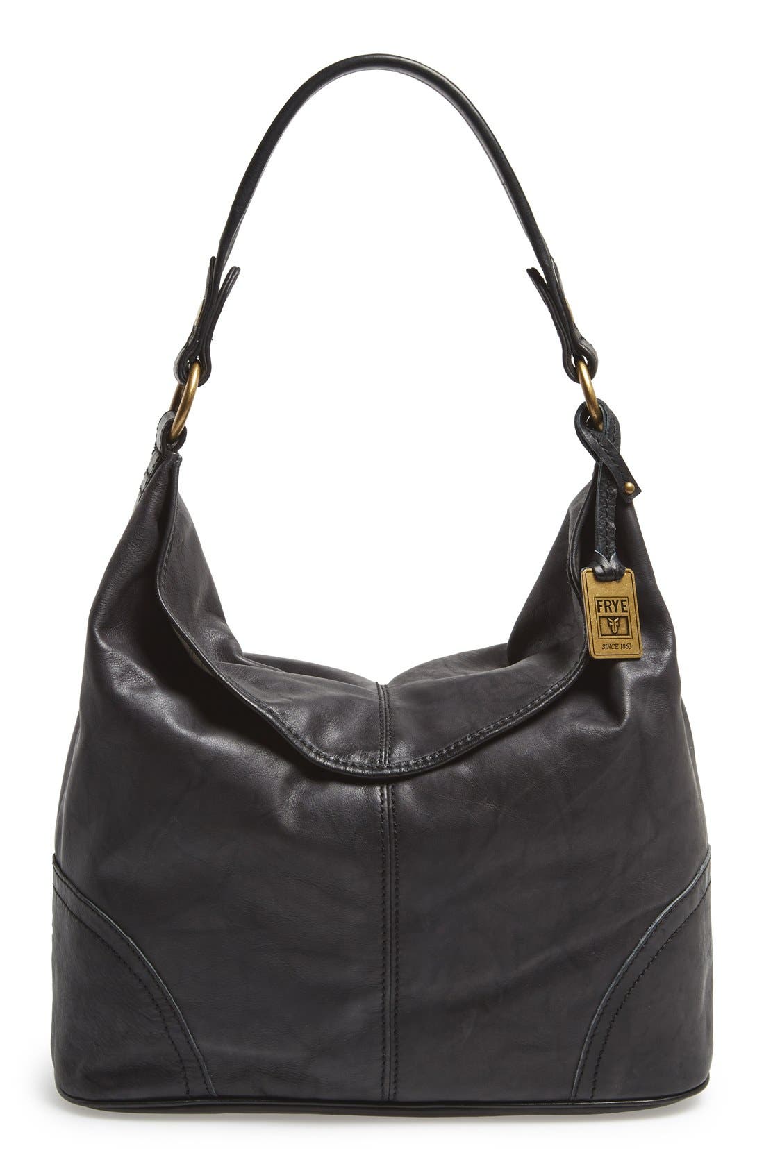 Frye 'Campus' Leather Hobo, Main, color, 