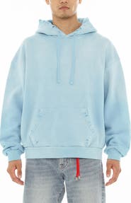 Cult of Individuality Core Distressed French Terry Pullover Hoodie