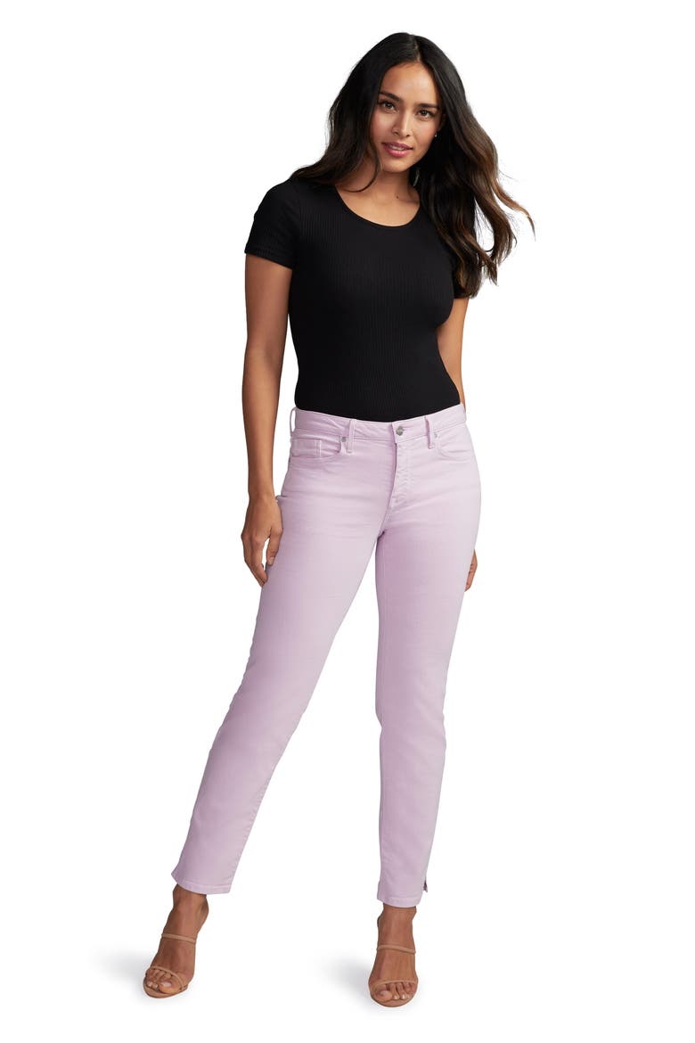 Curves 360 by NYDJ Slim Straight Leg Ankle Jeans, Alternate, color, LILAC PETAL