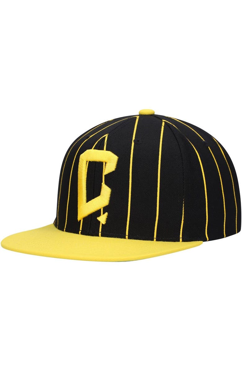 Mitchell & Ness Men's Mitchell & Ness Black Columbus Crew Team Pin Snapback Hat, Alternate, color, Black