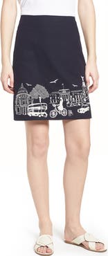 Boden Tilda Embroidered Cotton Skirt