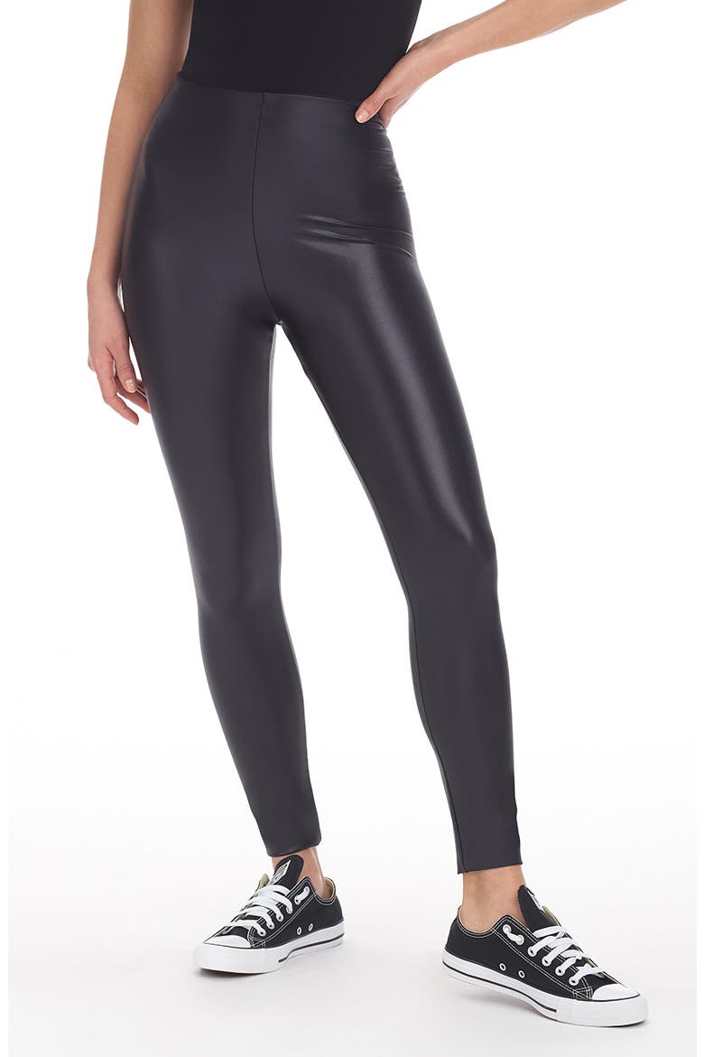 Matte Metallic Leggings, Main, color, OXIDE