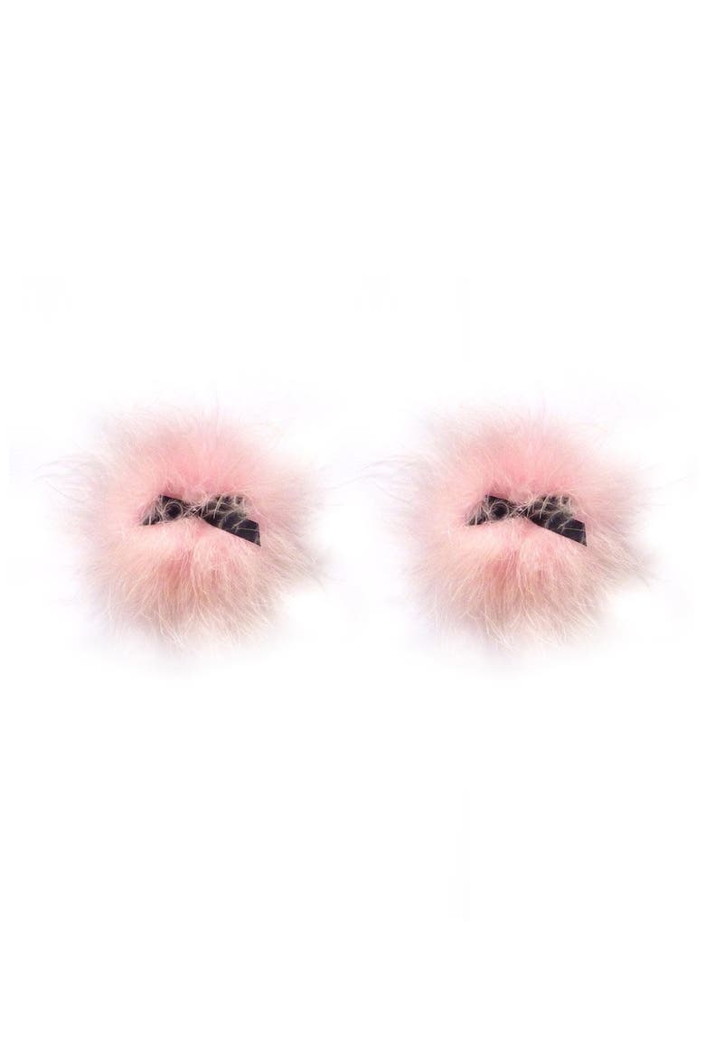 by Bristol Six Candy Reusable Feather Nipple Covers, Main, color, PINK