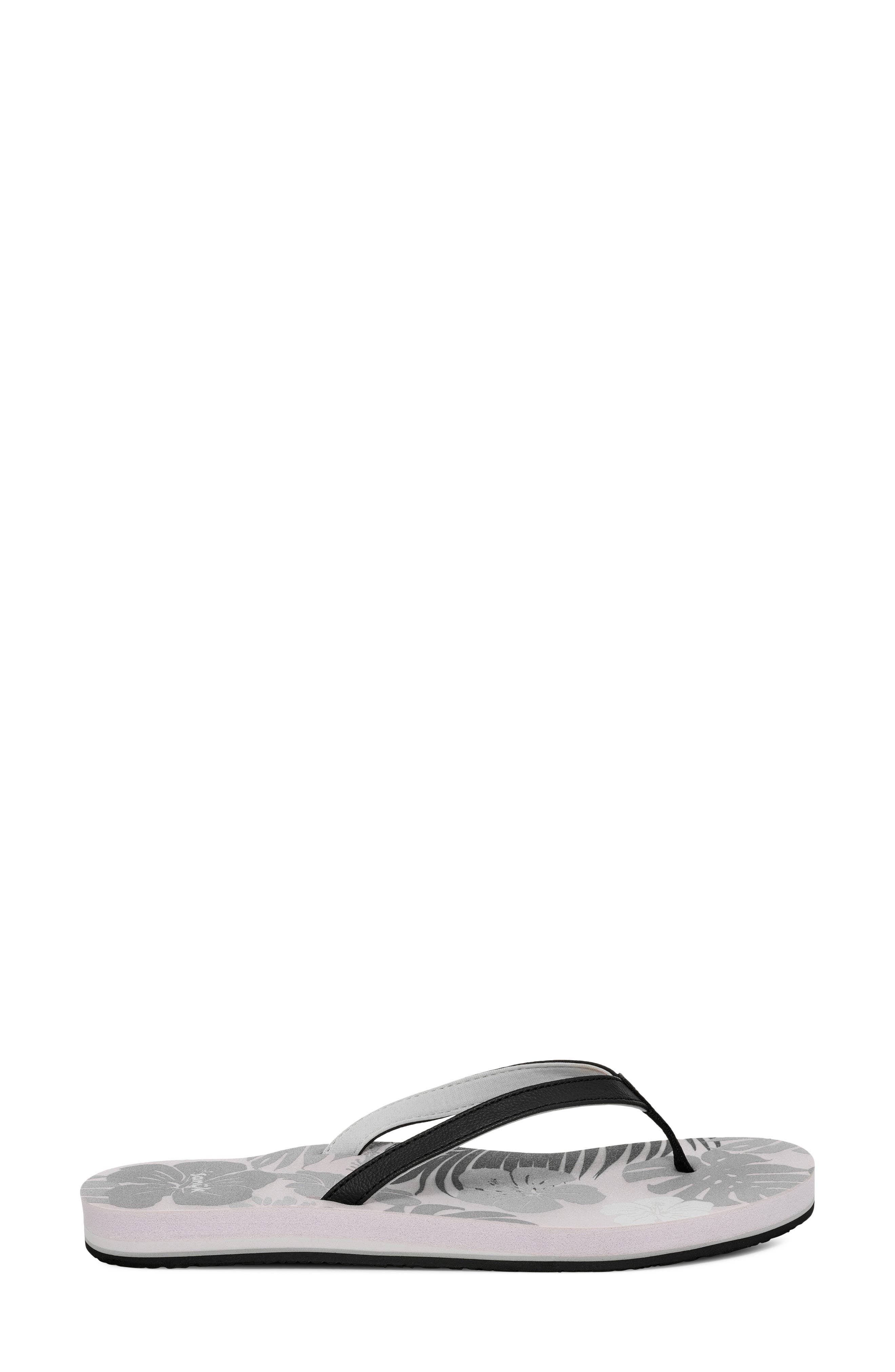 Yoga Joy II Flip Flop, Alternate, color, BLACK