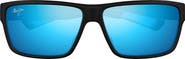 Maui Jim Blue Hawaii Uila AF 62mm Polarized Oversize Rectangular Sunglasses