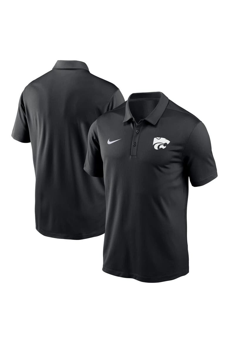 Men's Nike Black Kansas State Wildcats Victory Solid Performance Polo, Main, color, Black